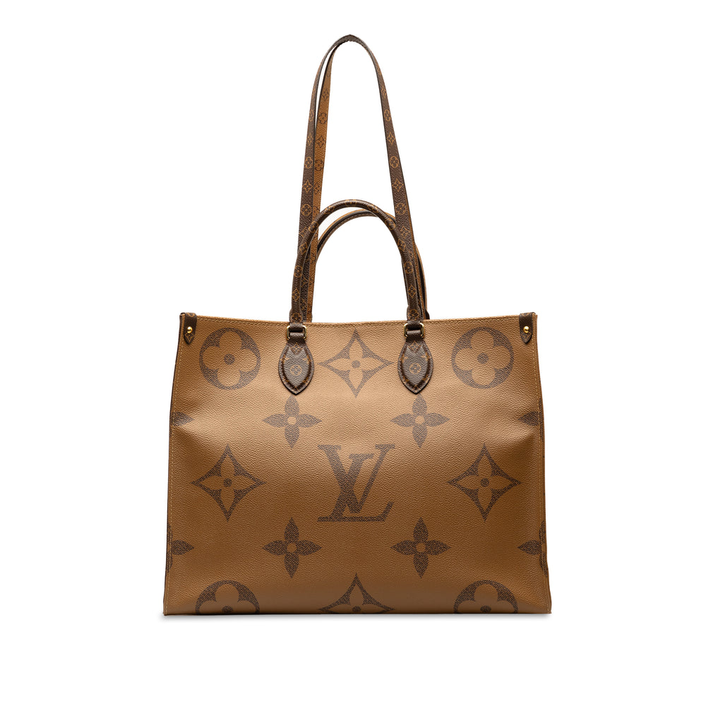 Louis Vuitton Monogram Reverse Giant OnTheGo GM Brown