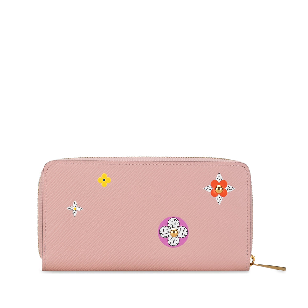 Louis Vuitton Epi Flower Mosaic Zippy Long Wallet Pink