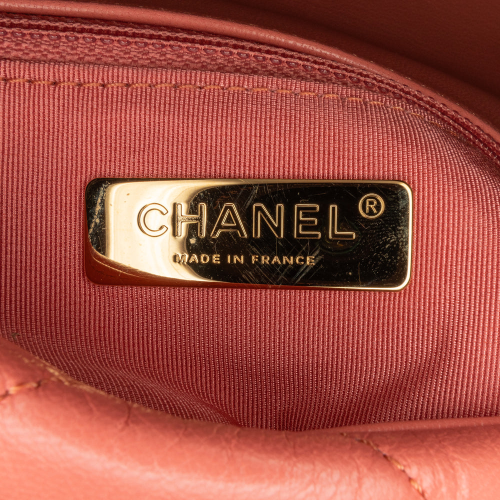 Chanel Medium Lambskin 19 Flap Pink