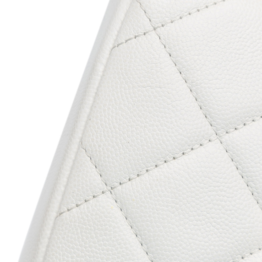 Chanel Medium Quilted Caviar My Everything Flap White