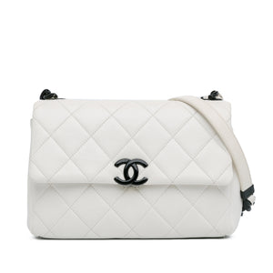 Chanel Medium Quilted Caviar My Everything Flap White