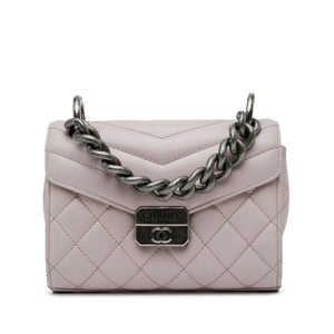 Chanel Mini Mad About Quilting Flap Bag Gray