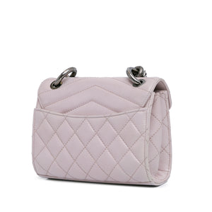 Chanel Mini Mad About Quilting Flap Bag Gray