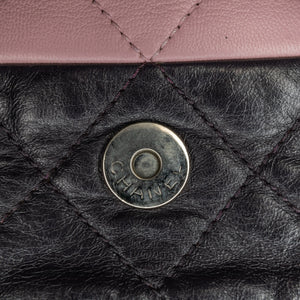 Chanel Medium Bicolor Lambskin and Calfskin CC Chain Flap Pink