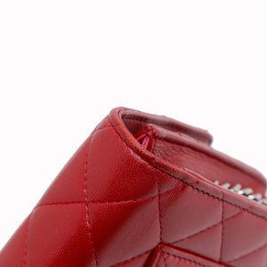 Chanel Classic Lambskin Wallet on Chain Red