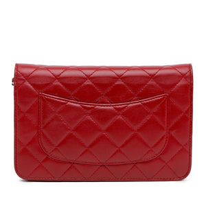 Chanel Classic Lambskin Wallet on Chain Red