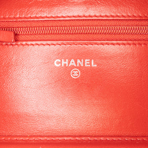 Chanel Classic Lambskin Wallet on Chain Red