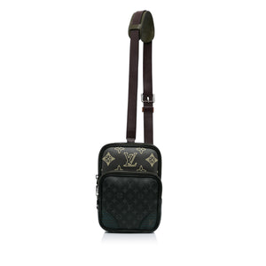 Louis Vuitton Monogram Eclipse Amazone Patchwork Sling Bag Black