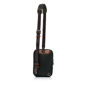 Louis Vuitton Monogram Eclipse Amazone Patchwork Sling Bag Black