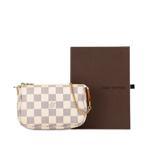 Louis Vuitton Damier Azur Mini Pochette Accessoires White