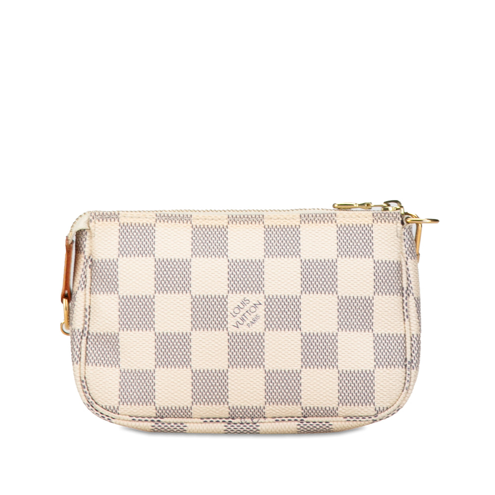 Louis Vuitton Damier Azur Mini Pochette Accessoires White