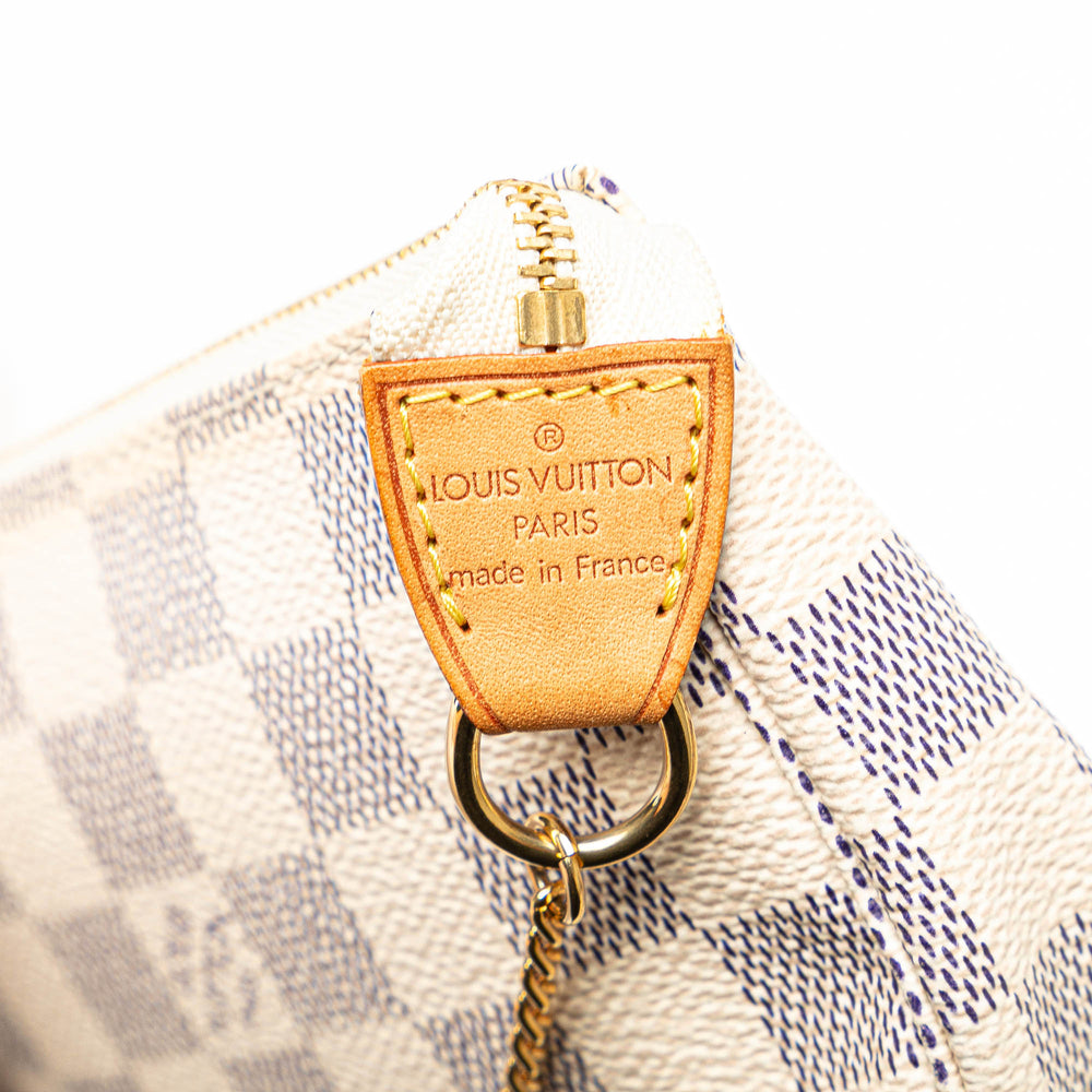 Louis Vuitton Damier Azur Mini Pochette Accessoires White