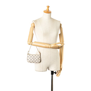 Louis Vuitton Damier Azur Mini Pochette Accessoires White