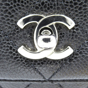 Chanel Caviar Kelly Top Handle Bag Black