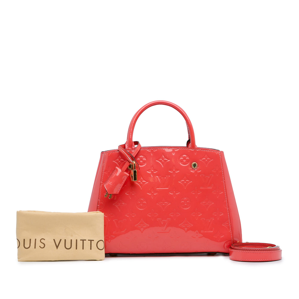 Louis Vuitton Monogram Vernis Montaigne BB Orange