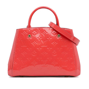 Louis Vuitton Monogram Vernis Montaigne BB Orange