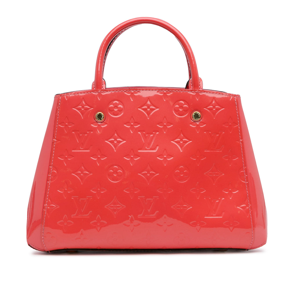 Louis Vuitton Monogram Vernis Montaigne BB Orange