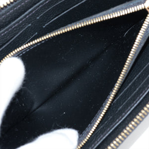 Louis Vuitton Empreinte Portofeuille Clemence M60171 SP4290 Noir Round-Zip-Wallet