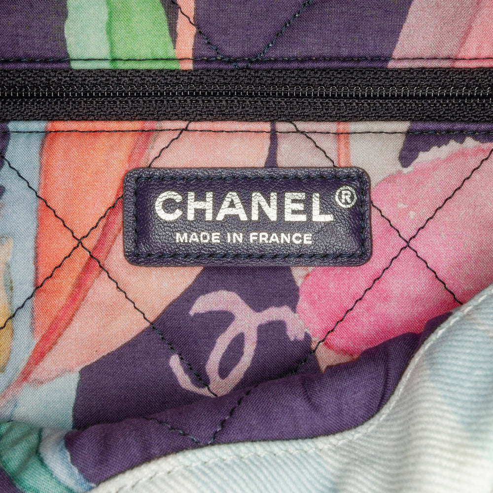 Chanel Quilted Jungle Jeans Flap Blue