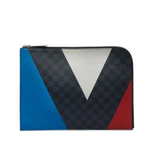 Louis Vuitton Damier Cobalt Americas Cup Pochette Jour GM Blue