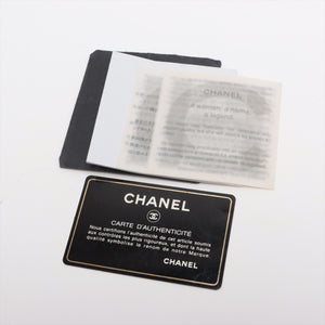 Chanel Paris Biarritz MM Coating canvas Tote bag Black Silver Metal fittings 13035858