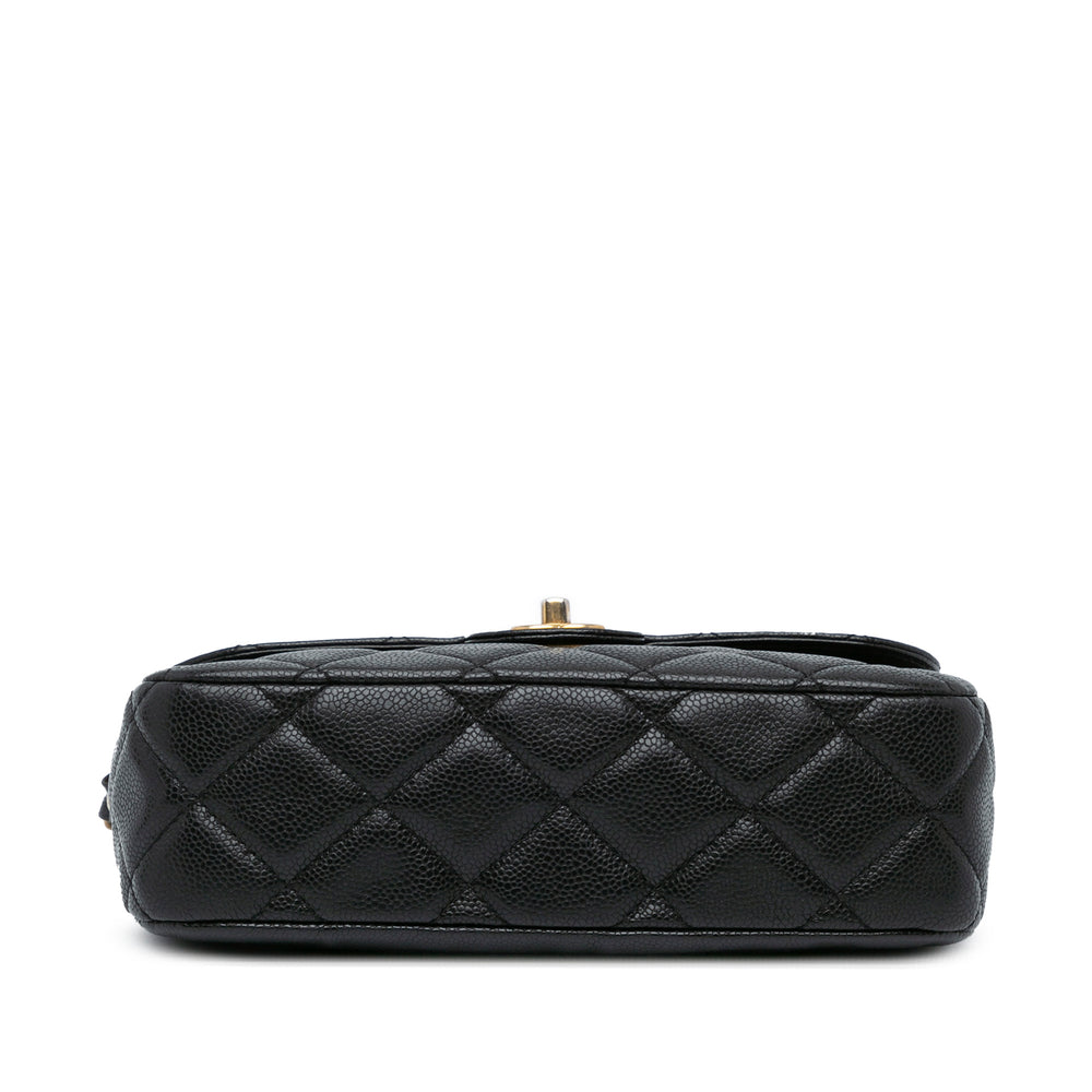 Chanel Quilted Caviar Single Flap Black