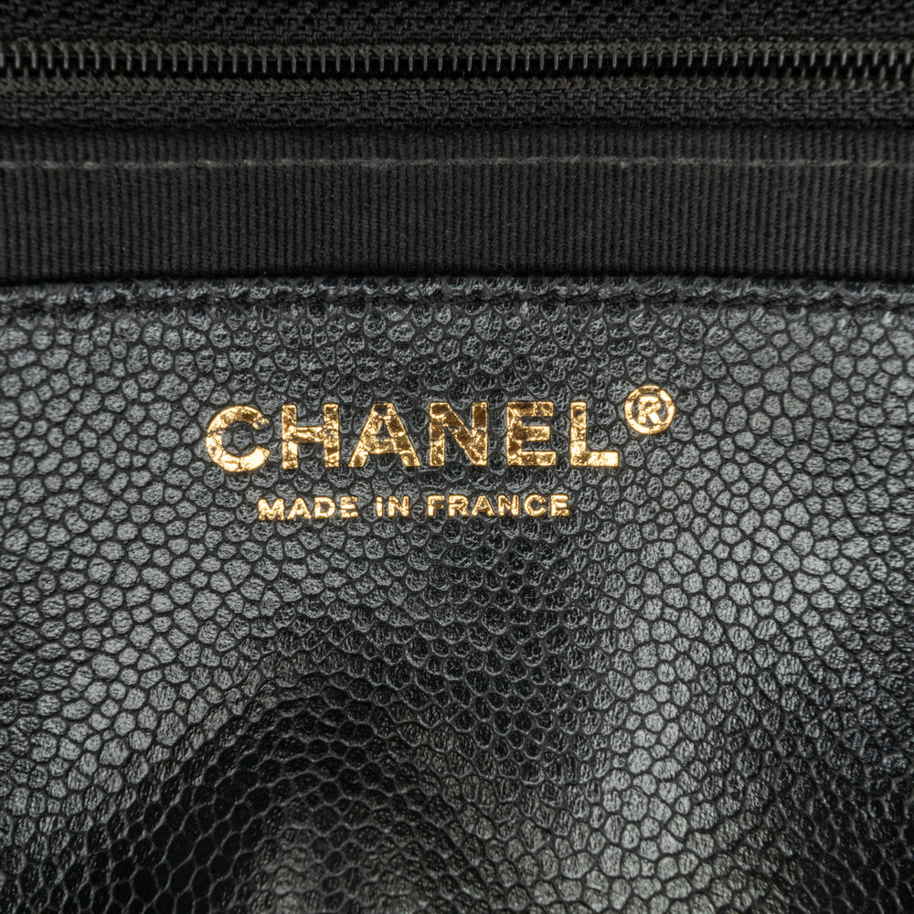 Chanel Quilted Caviar Single Flap Black