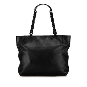 Chanel CC Lambskin Chain Tote Black