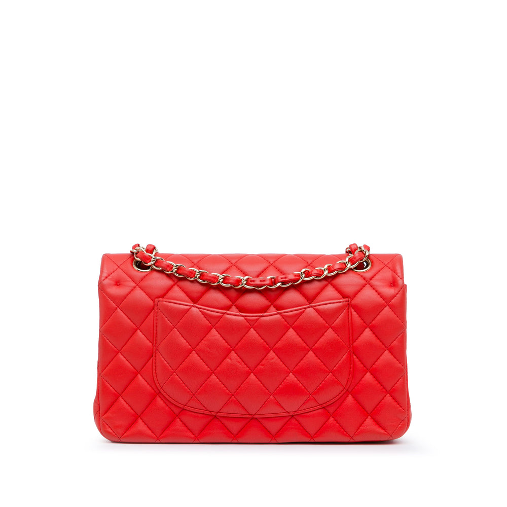 Chanel Medium Classic Lambskin Double Flap Red