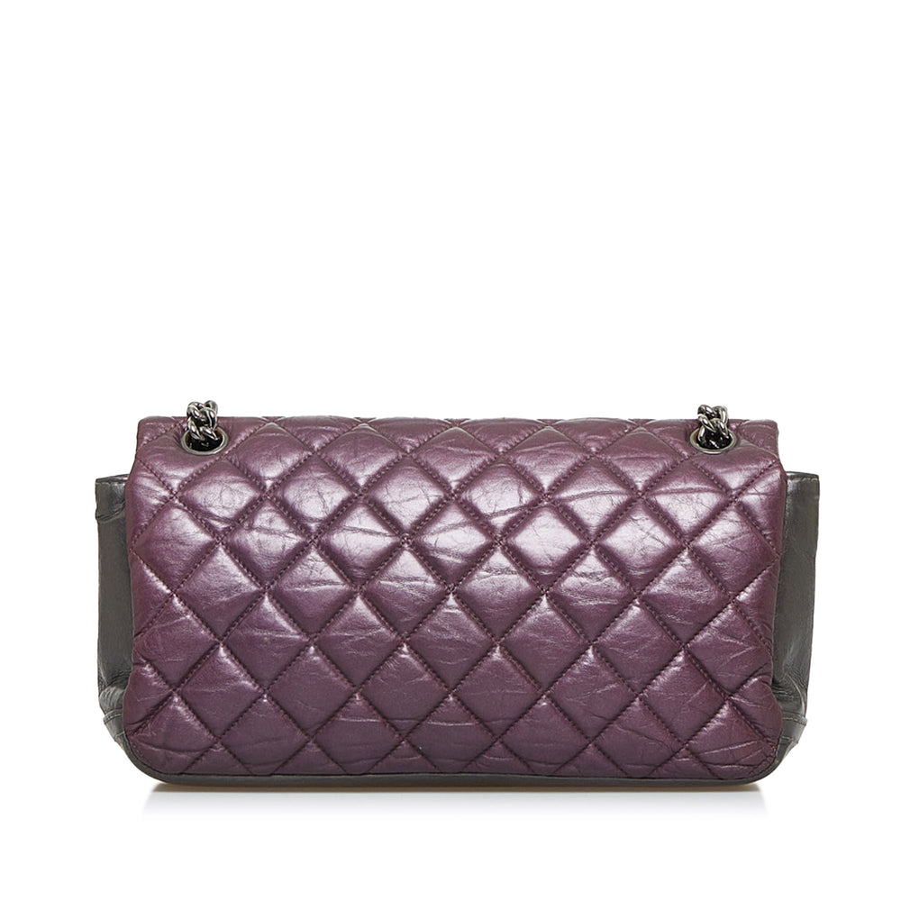 Chanel Glazed Matelasse Portobello Flap Bag Purple