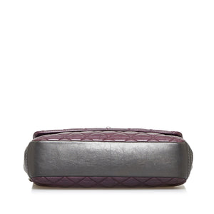 Chanel Glazed Matelasse Portobello Flap Bag Purple