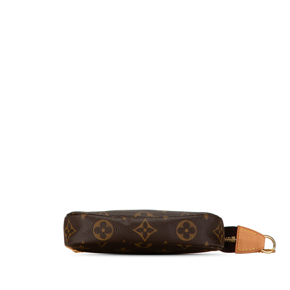 Louis Vuitton Monogram Mini Pochette Accessoires Brown