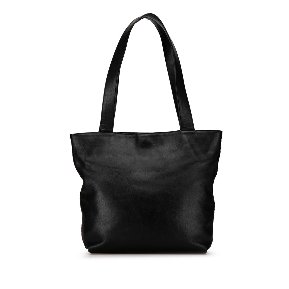 Chanel Embossed Lambskin CC Tote Black