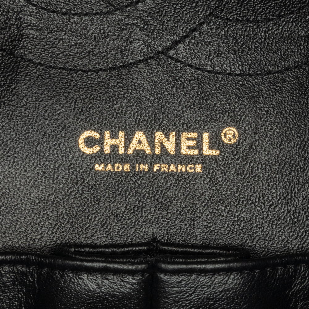 Chanel Jumbo Classic Chevron Lambskin Double Flap Black