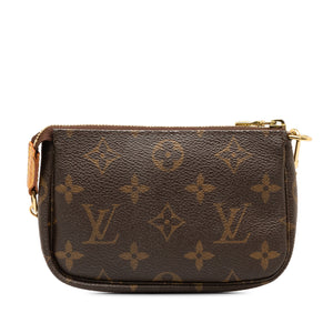 Louis Vuitton Monogram Mini Pochette Accessoires Brown