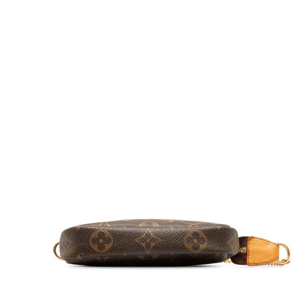 Louis Vuitton Monogram Mini Pochette Accessoires Brown