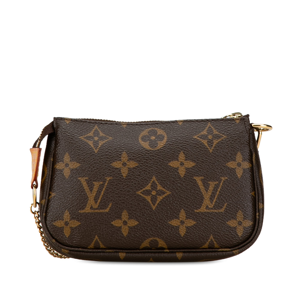 Louis Vuitton Monogram Mini Pochette Accessoires Brown