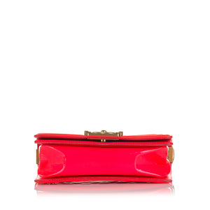 Chanel Small Patent Boy Bag Red