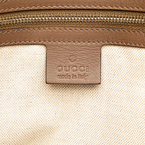 Gucci Interlocking G Calfskin Crossbody Brown