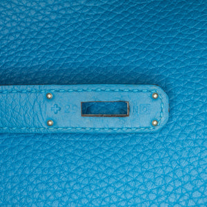 Hermès Clemence Kelly II Retourne 32 Blue