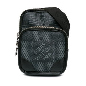 Louis Vuitton Damier Graphite 3D Amazone Sling Bag Black