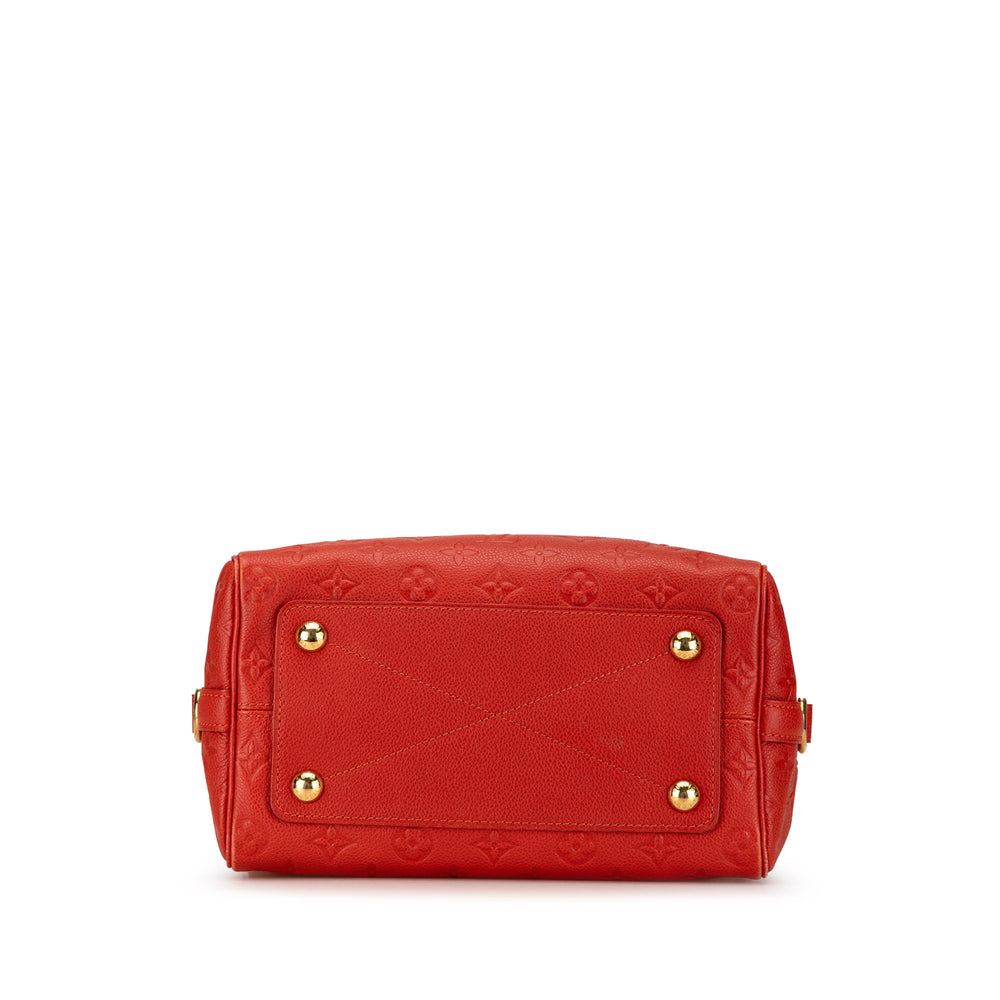 Louis Vuitton Monogram Empreinte Speedy Bandouliere 25 Red