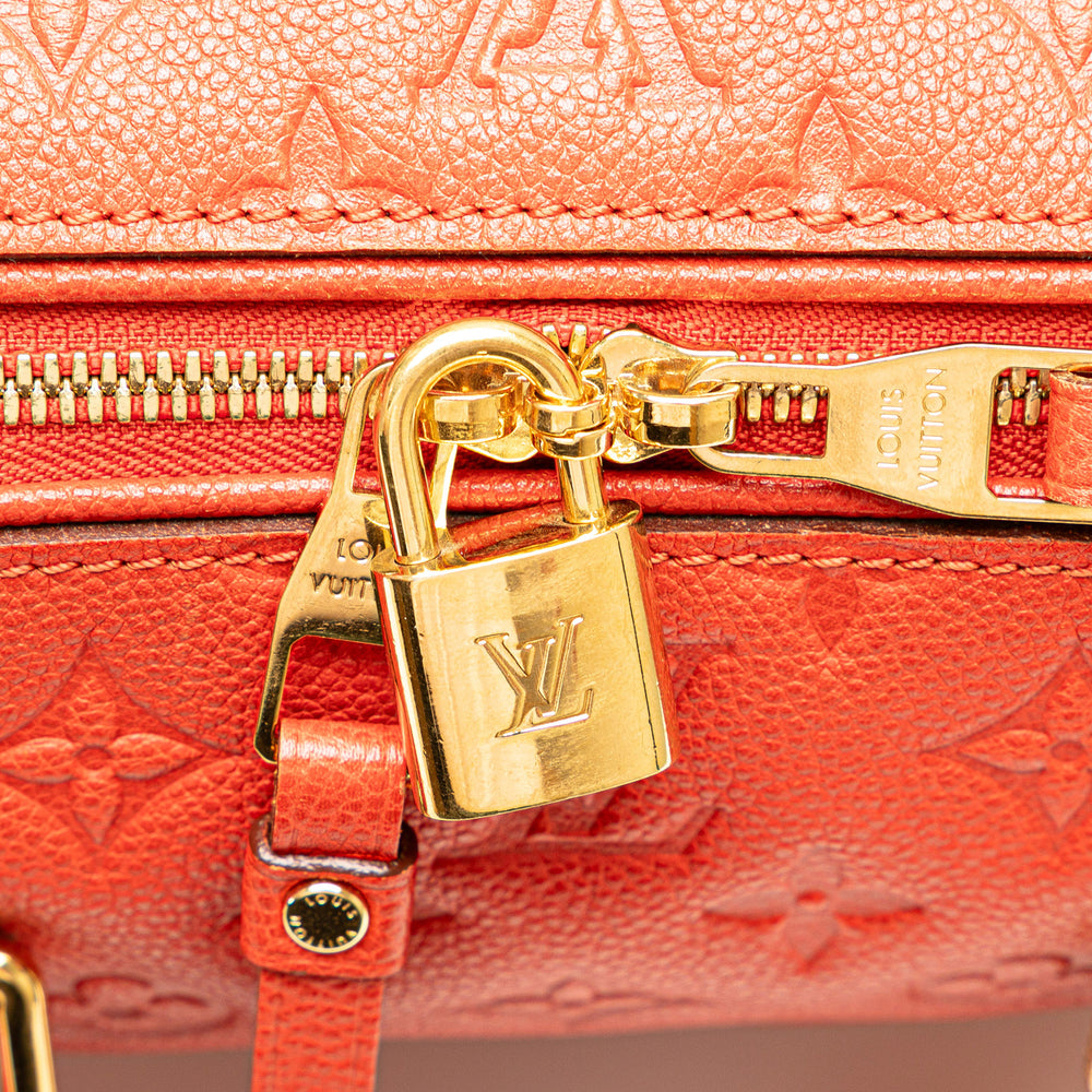 Louis Vuitton Monogram Empreinte Speedy Bandouliere 25 Red