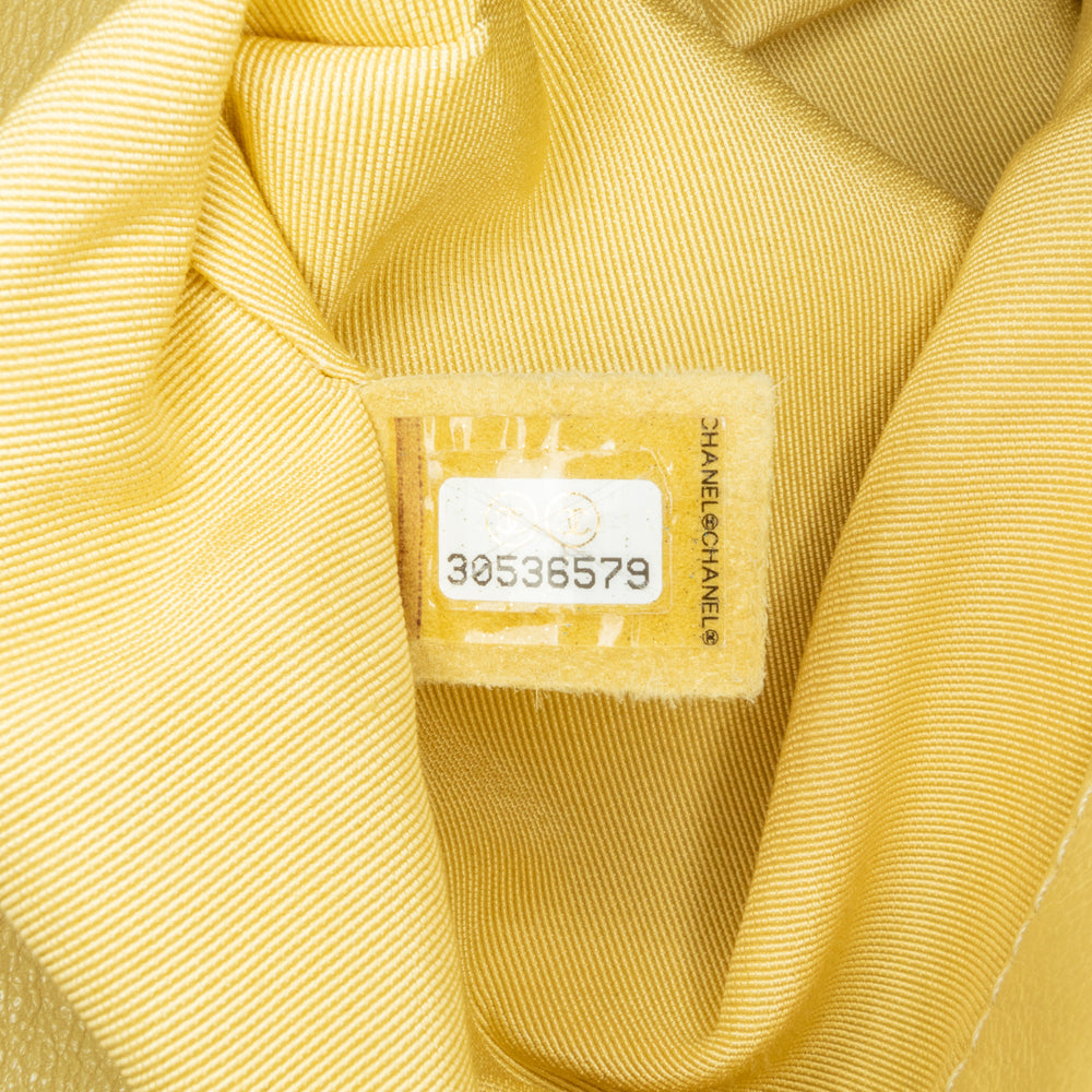 Chanel Medium Lambskin 19 Flap Yellow