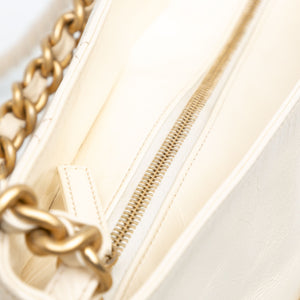 Chanel Crumpled Calfskin En Vogue Rope Satchel White