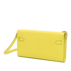 Hermès Chevre Mysore Kelly To Go Wallet Yellow