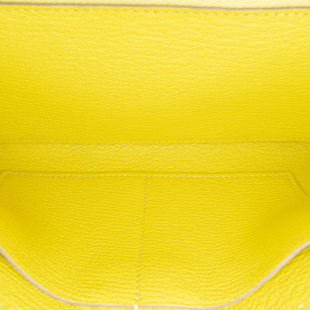 Hermès Chevre Mysore Kelly To Go Wallet Yellow