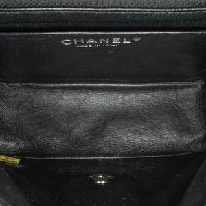 Chanel Mini Square Classic Patent Single Flap Black