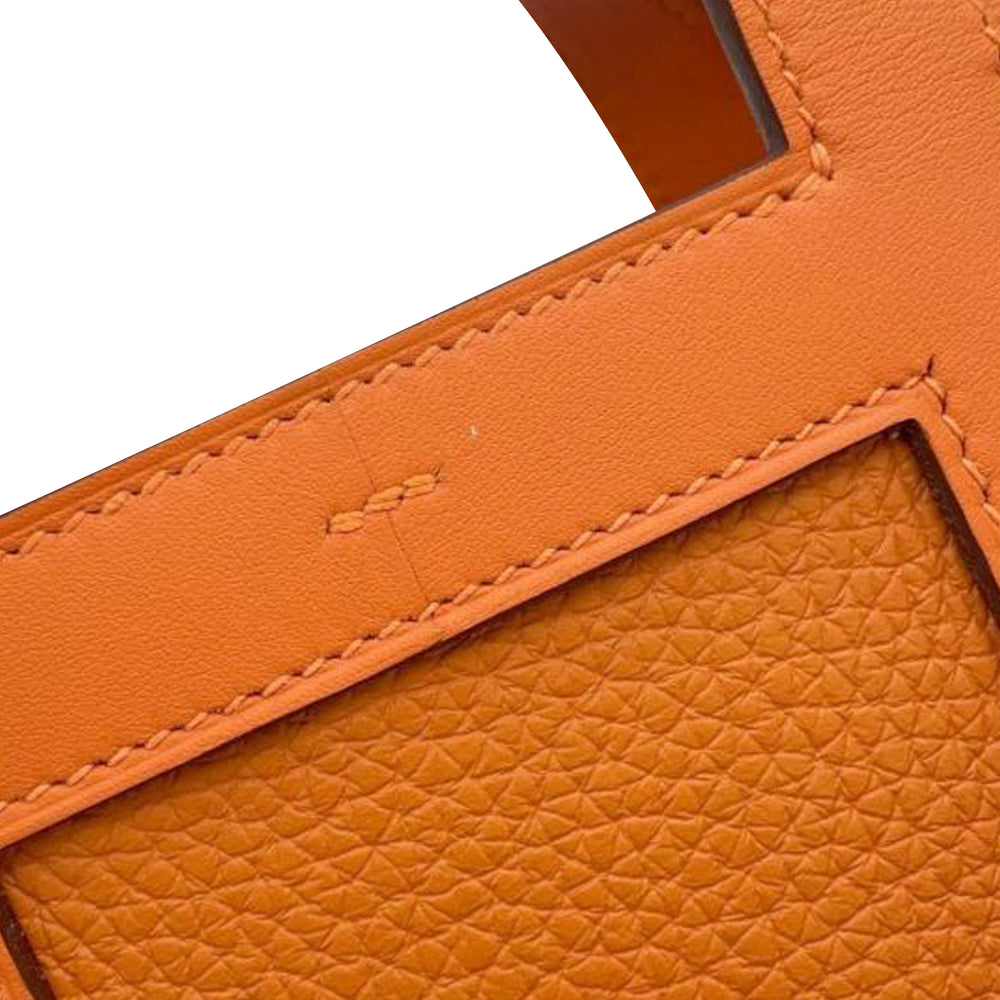 Hermès Clemence and Swift In The Loop 18 Orange