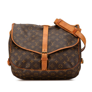 Louis Vuitton Monogram Saumur 35 Brown